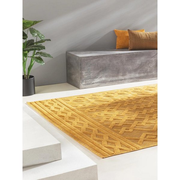 benuta Outdoorteppich Bonte, rechteckig, Höhe: 5 mm, Teppich Wohnzimmer, Schlafzimmer, Esszimmer, Flur, Kunstfaser, Cozy