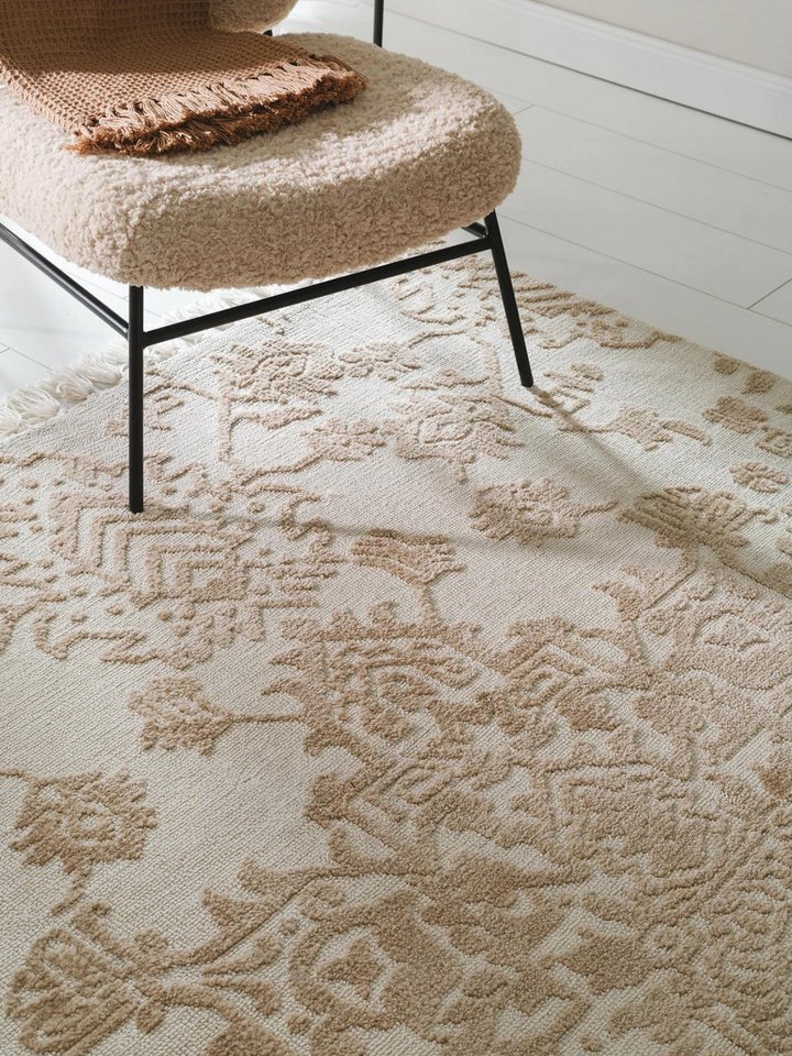 benuta Teppich Elias, rechteckig, Höhe: 6 mm, Teppich Wohnzimmer, Schlafzimmer, Esszimmer, Flur, Kunstfaser, Cozy – Bild 3 von 5