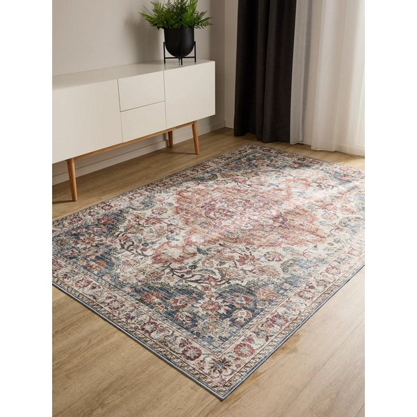 benuta Teppich George, rechteckig, Höhe: 5 mm, Vintage-Look, Kurzflor, Teppich Wohnzimmer, Schlafzimmer, Waschbar