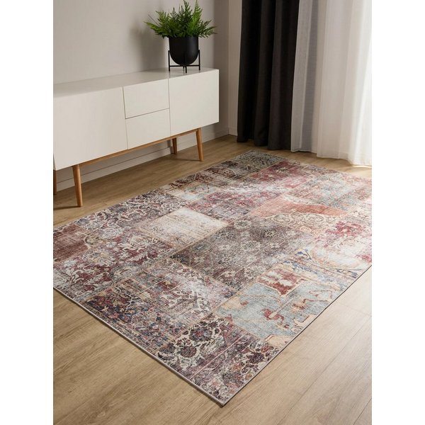 benuta Teppich George, rechteckig, Höhe: 5 mm, Vintage-Look, Kurzflor, Teppich Wohnzimmer, Schlafzimmer, Waschbar
