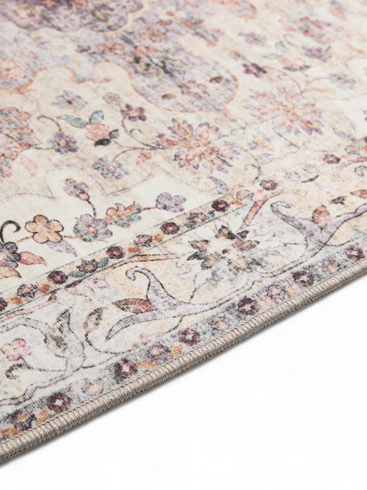 benuta Teppich George, rechteckig, Höhe: 5 mm, Vintage-Look, Kurzflor, Teppich Wohnzimmer, Schlafzimmer, Waschbar – Bild 5 von 5