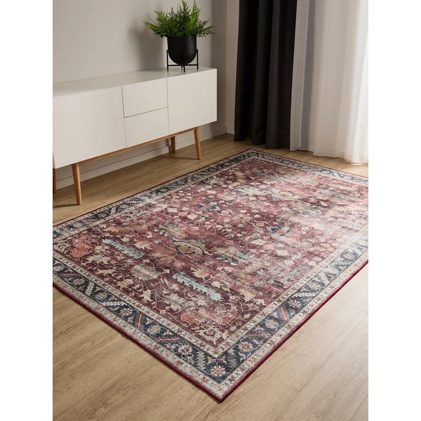 benuta Teppich George, rechteckig, Höhe: 5 mm, Vintage-Look, Kurzflor, Teppich Wohnzimmer, Schlafzimmer, Waschbar