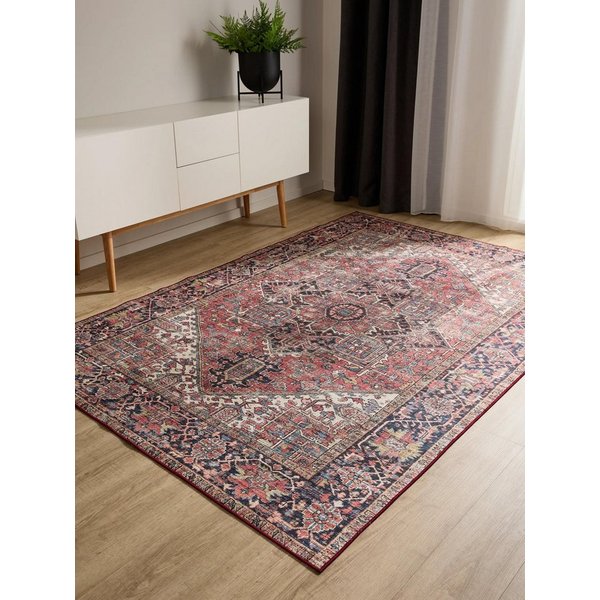 benuta Teppich George, rechteckig, Höhe: 5 mm, Vintage-Look, Kurzflor, Teppich Wohnzimmer, Schlafzimmer, Waschbar