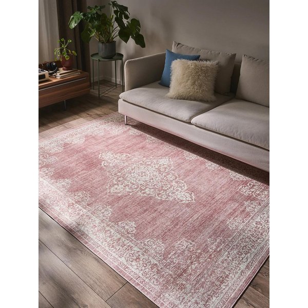 benuta Teppich Laury, rechteckig, Höhe: 5 mm, Teppich Wohnzimmer, Schlafzimmer, Esszimmer, Flur, Kunstfaser, Cozy