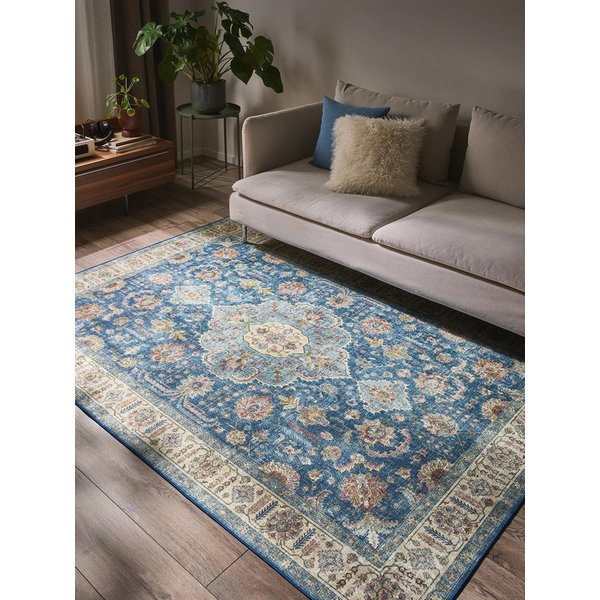 benuta Teppich Laury, rechteckig, Höhe: 5 mm, Teppich Wohnzimmer, Schlafzimmer, Esszimmer, Flur, Kunstfaser, Cozy