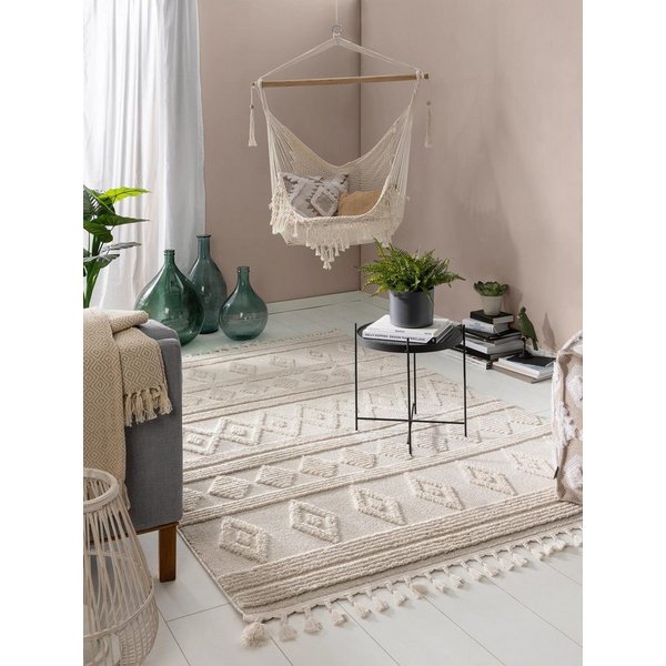 benuta Teppich Oyo, rechteckig, Höhe: 11 mm, Teppich Wohnzimmer, Esszimmer, Schlafzimmer, Flur, Boho, Weich