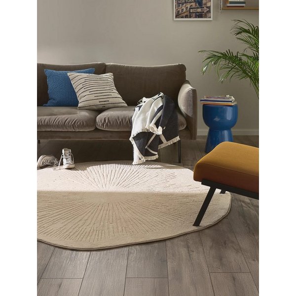 benuta Teppich Pam, rund, Höhe: 6 mm, Kunstfaser, Berber, Ethno-Style, Wohnzimmer