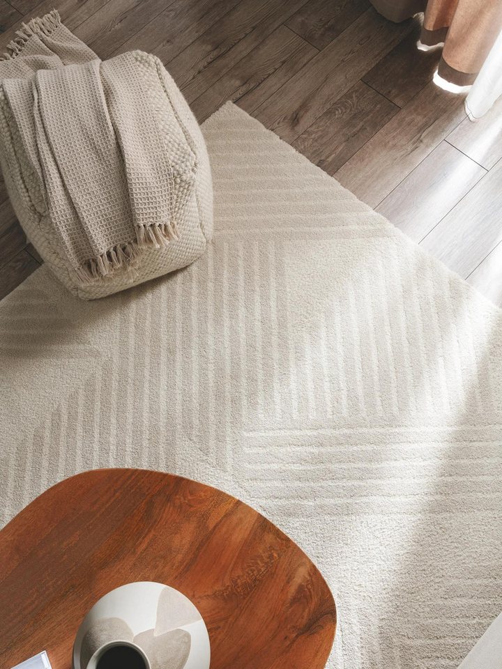 benuta Teppich Tacoma, rechteckig, Höhe: 21 mm, Teppich Wohnzimmer, Schlafzimmer, Esszimmer, Flur, Kunstfaser, Cozy – Bild 3 von 5