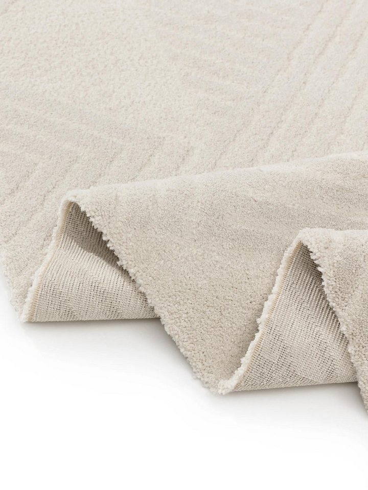 benuta Teppich Tacoma, rechteckig, Höhe: 21 mm, Teppich Wohnzimmer, Schlafzimmer, Esszimmer, Flur, Kunstfaser, Cozy – Bild 4 von 5
