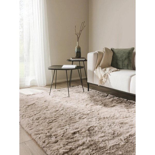 benuta Teppich Whisper, rechteckig, Höhe: 31 mm, Hochflorteppich Wohnzimmer, Schlafzimmer, Esszimmer, Flur, Weich