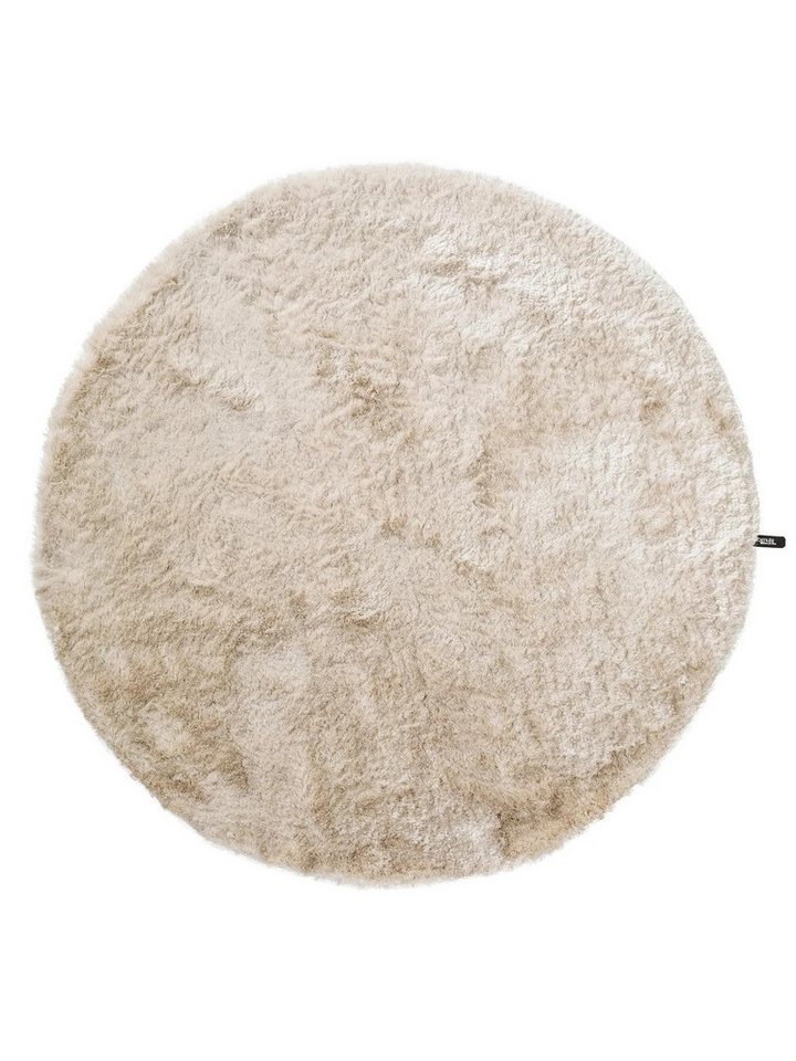 benuta Teppich Whisper, rund, Höhe: 31 mm, Hochflorteppich Wohnzimmer, Schlafzimmer, Esszimmer, Flur, Weich – Bild 2 von 5