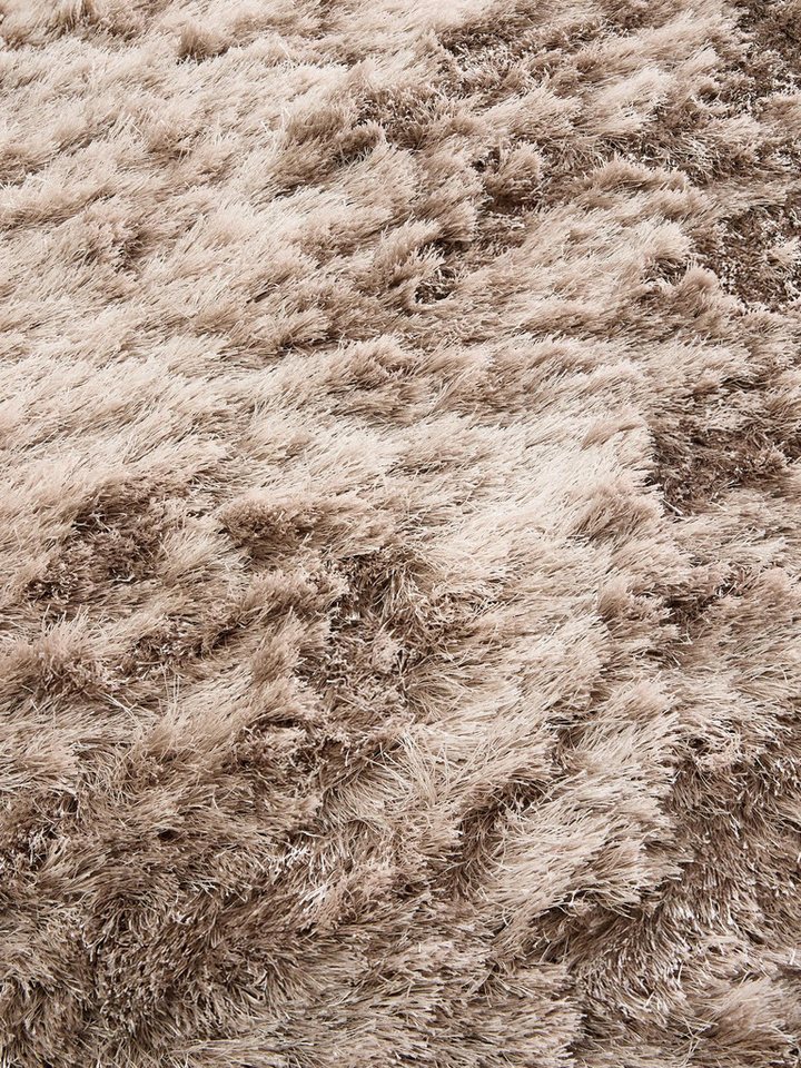 benuta Teppich Whisper, rund, Höhe: 31 mm, Hochflorteppich Wohnzimmer, Schlafzimmer, Esszimmer, Flur, Weich – Bild 4 von 5