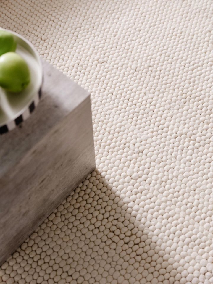 benuta Wollteppich Beads, rechteckig, Höhe: 11 mm, Teppich Wohnzimmer, Schlafzimmer, Esszimmer, Flur, Kunstfaser, Cozy – Bild 3 von 5