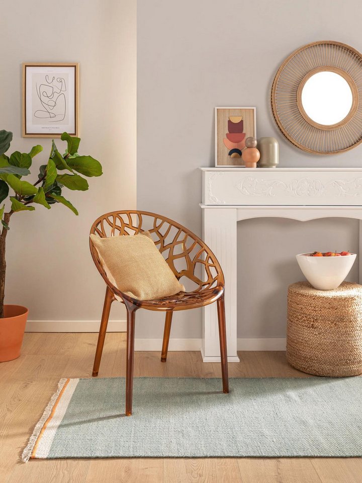 benuta Wollteppich Karla, rechteckig, Höhe: 5 mm, Wolle, Teppich Wohnzimmer, Schlafzimmer, Esszimmer, Flur, Hygge – Bild 2 von 5