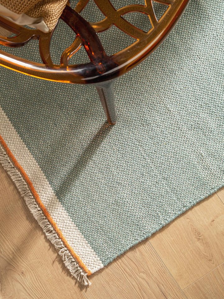 benuta Wollteppich Karla, rechteckig, Höhe: 5 mm, Wolle, Teppich Wohnzimmer, Schlafzimmer, Esszimmer, Flur, Hygge – Bild 3 von 5