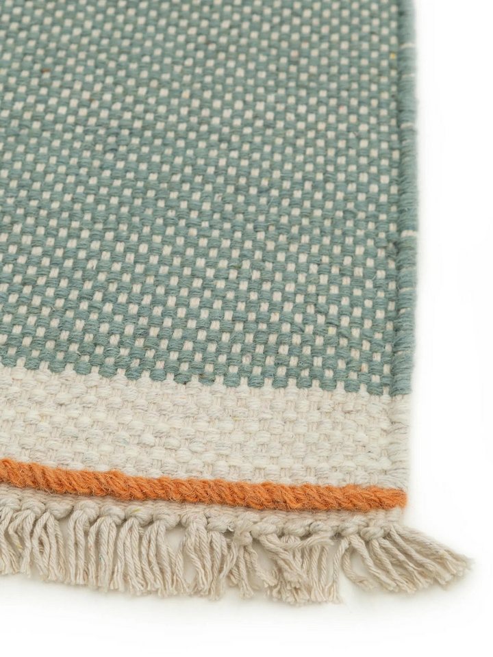 benuta Wollteppich Karla, rechteckig, Höhe: 5 mm, Wolle, Teppich Wohnzimmer, Schlafzimmer, Esszimmer, Flur, Hygge – Bild 4 von 5