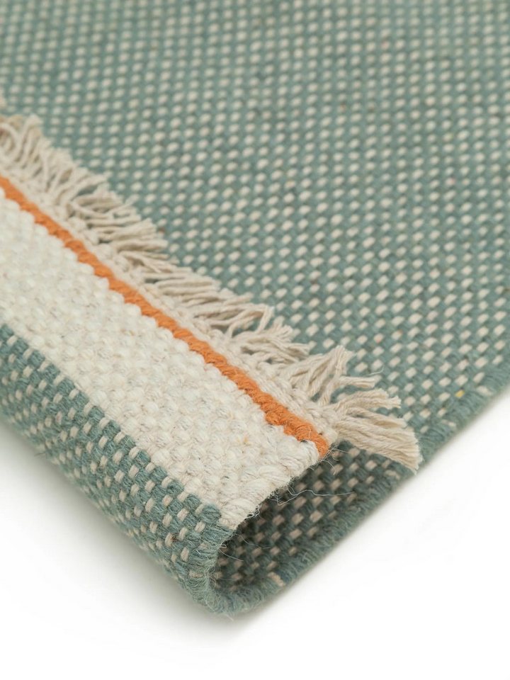 benuta Wollteppich Karla, rechteckig, Höhe: 5 mm, Wolle, Teppich Wohnzimmer, Schlafzimmer, Esszimmer, Flur, Hygge – Bild 5 von 5