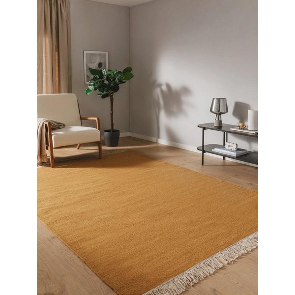 benuta Wollteppich Liv, rechteckig, Höhe: 5 mm, Teppich Wohnzimmer, Schlafzimmer, Esszimmer, Flur, Kunstfaser, Cozy