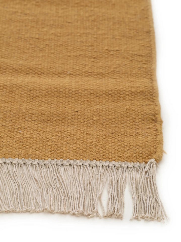 benuta Wollteppich Liv, rechteckig, Höhe: 5 mm, Teppich Wohnzimmer, Schlafzimmer, Esszimmer, Flur, Kunstfaser, Cozy – Bild 4 von 5
