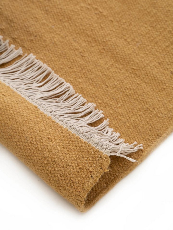 benuta Wollteppich Liv, rechteckig, Höhe: 5 mm, Teppich Wohnzimmer, Schlafzimmer, Esszimmer, Flur, Kunstfaser, Cozy – Bild 5 von 5