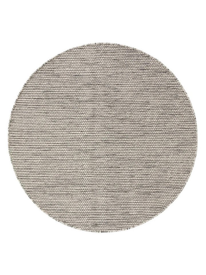 benuta Wollteppich Rocco, rund, Höhe: 5 mm, Teppich Wohnzimmer, Schlafzimmer, Esszimmer, Flur, Kunstfaser, Cozy – Bild 2 von 5