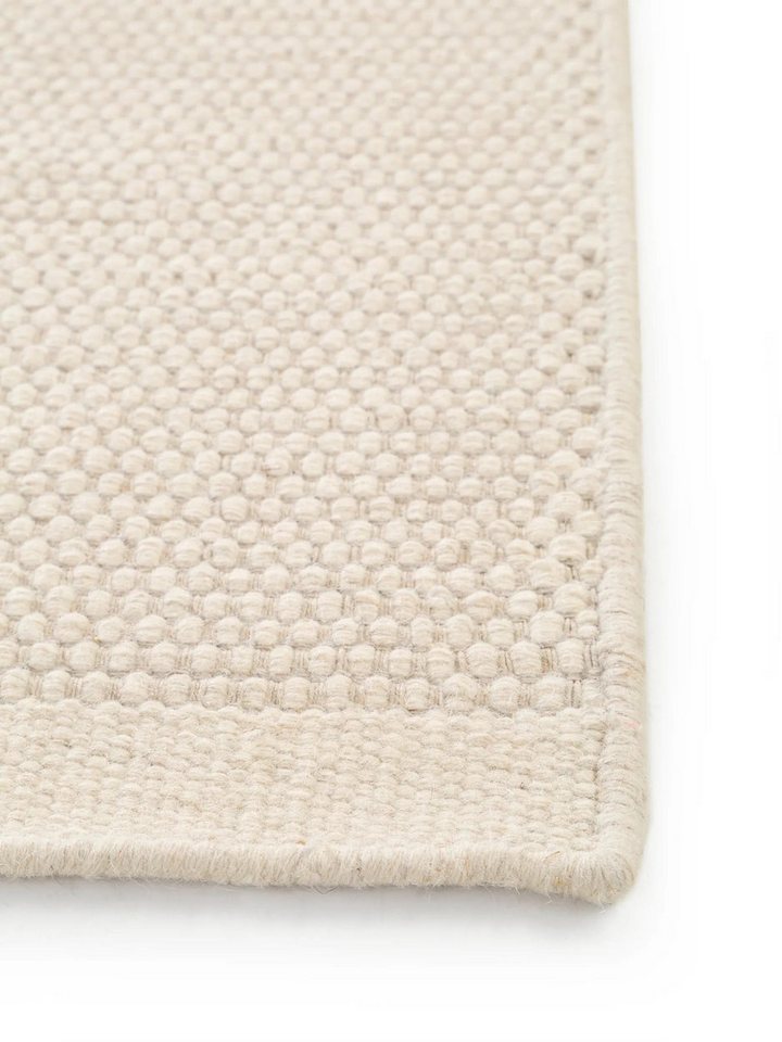 benuta Wollteppich Rocco, rechteckig, Höhe: 5 mm, Teppich Wohnzimmer, Schlafzimmer, Esszimmer, Flur, Kunstfaser, Cozy – Bild 4 von 5