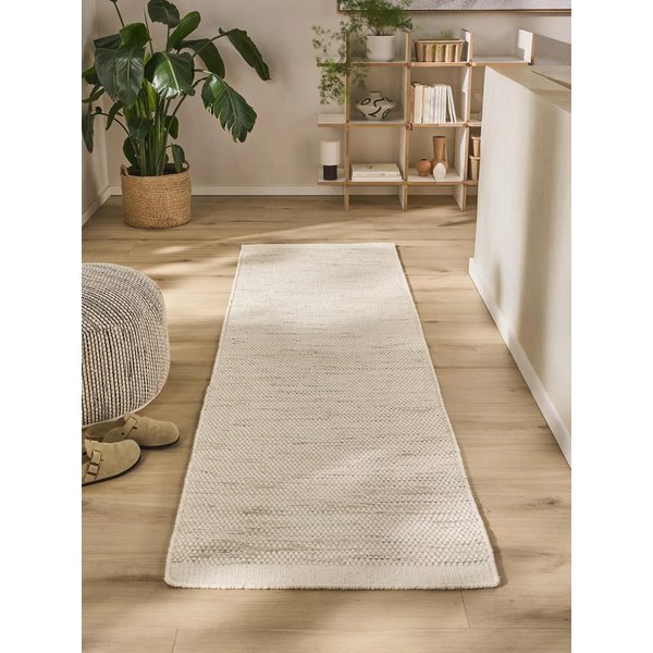 benuta Wollteppich Rocco, rechteckig, Höhe: 5 mm, Teppich Wohnzimmer, Schlafzimmer, Esszimmer, Flur, Kunstfaser, Cozy