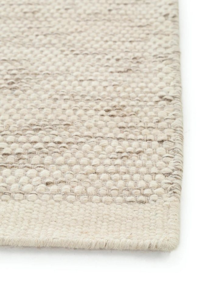 benuta Wollteppich Rocco, rechteckig, Höhe: 5 mm, Teppich Wohnzimmer, Schlafzimmer, Esszimmer, Flur, Kunstfaser, Cozy – Bild 4 von 5