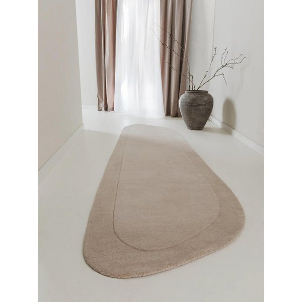 benuta Wollteppich Shape, rechteckig, Höhe: 6 mm, Kunstfaser, Berber, Ethno-Style, Wohnzimmer