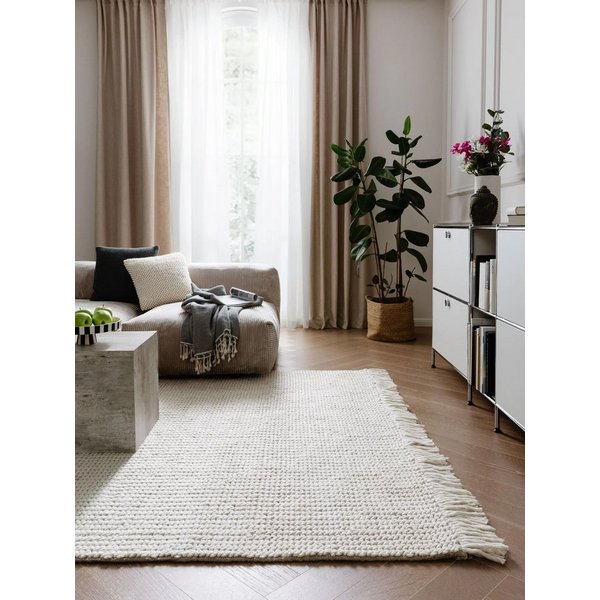 benuta Wollteppich Velma, rechteckig, Höhe: 11 mm, Kunstfaser, Berber, Ethno-Style, Wohnzimmer