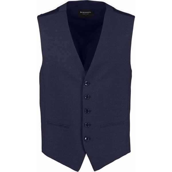 BENVENUTO. Anzugweste marine Modern Fit