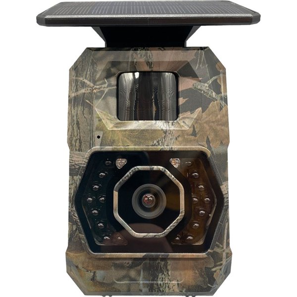 Berger & Schröter Wildkamera Mini Wifi 48 MP mit Solar Panel 0,75 W (Revier, Jagd, Außenbereich, Sicherheitsüberwachung, Wildtierbeobachtung, App-Steuerung und 