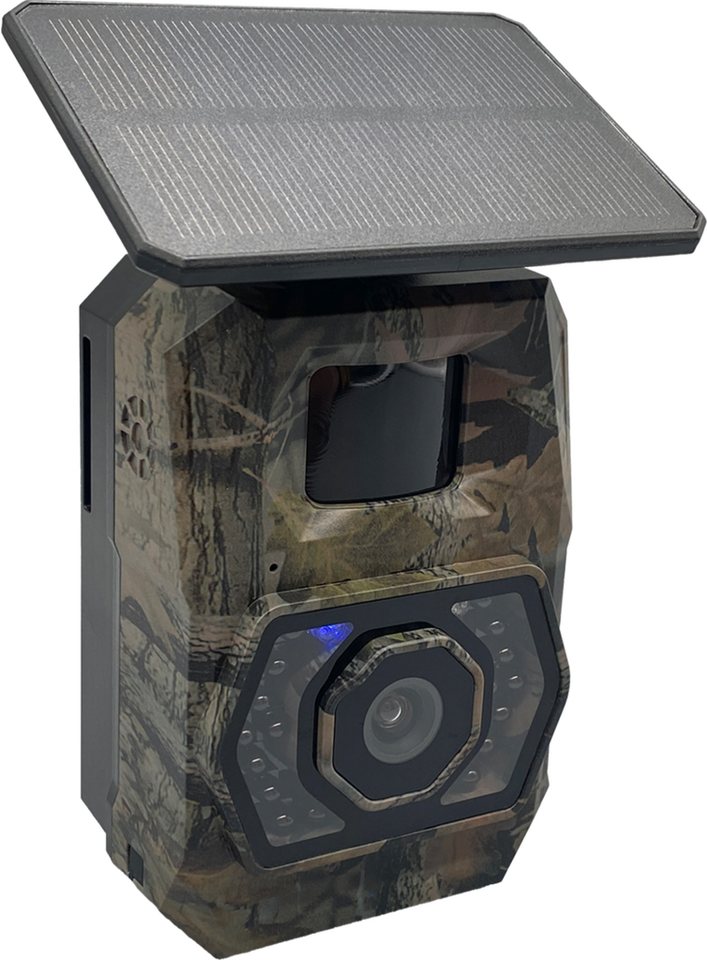 Berger & Schröter Wildkamera Mini Wifi 48 MP mit Solar Panel 0,75 W (Revier, Jagd, Außenbereich, Sicherheitsüberwachung, Wildtierbeobachtung, App-Steuerung und  – Bild 2 von 5