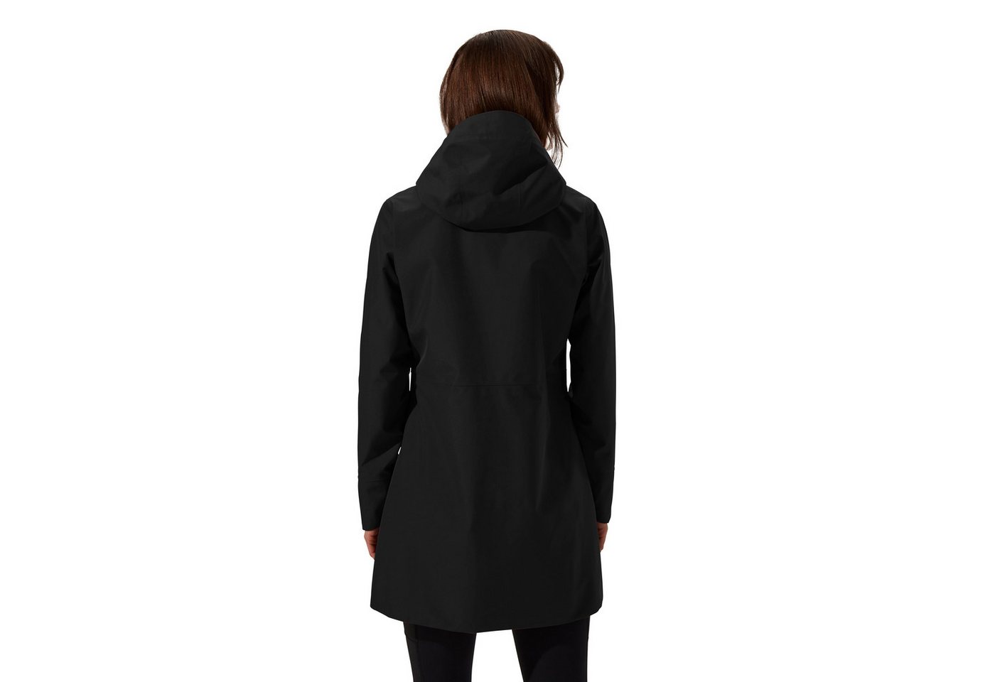 Berghaus Softshelljacke OMEARA LONG SHELL JKT AF mit verstellbarer Kapuze, atmungsaktiv, wasserdicht, lange Passform – Bild 3 von 5