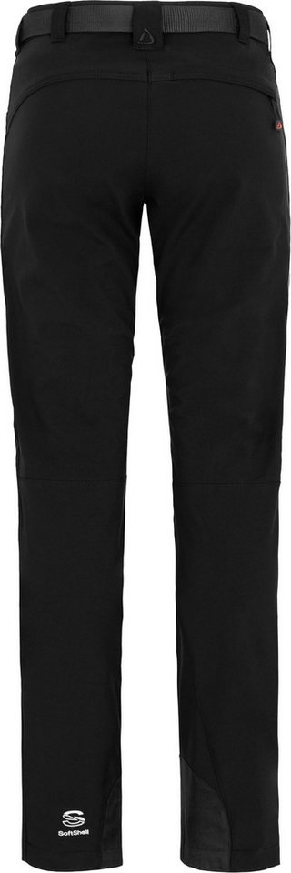 Bergson Outdoorhose MAILA Damen Winter Softshellhose, winddicht, warm, Normalgrößen, schwarz – Bild 2 von 5