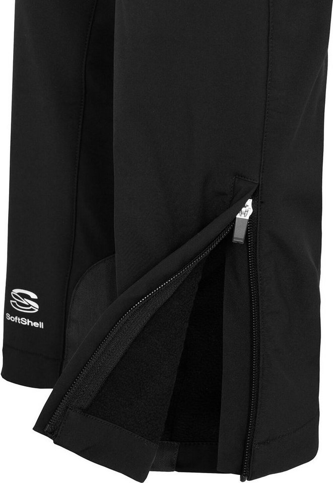 Bergson Outdoorhose MAILA Damen Winter Softshellhose, winddicht, warm, Normalgrößen, schwarz – Bild 3 von 5