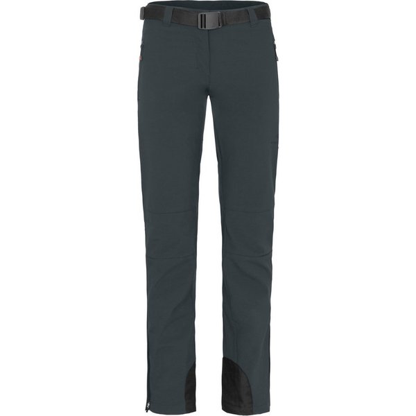 Bergson Outdoorhose MAILA Damen Winter Softshellhose, winddicht, warm, Normalgrößen, dunkel grau