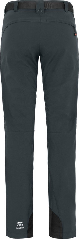 Bergson Outdoorhose MAILA Damen Winter Softshellhose, winddicht, warm, Normalgrößen, dunkel grau – Bild 2 von 5