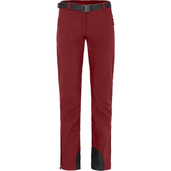 Bergson Outdoorhose MAILA Damen Winter Softshellhose, winddicht, warm, Kurzgrößen, Tomaten rot