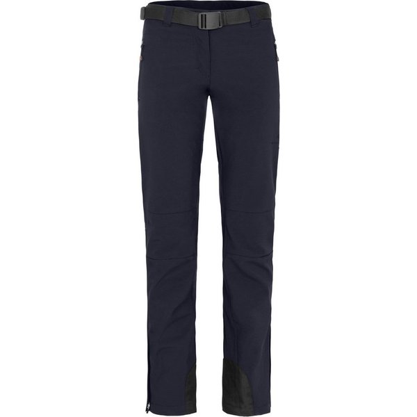Bergson Outdoorhose MAILA Damen Winter Softshellhose, winddicht, warm, Kurzgrößen, Nacht blau