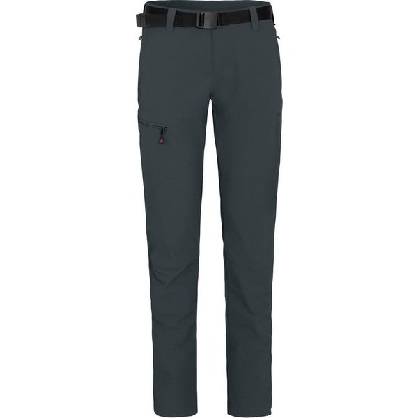 Bergson Outdoorhose MENA (slim) Damen Wanderhose, vielseitig, pflegeleicht, Kurzgrößen, dunkel grau