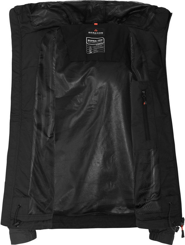 Bergson Regenjacke EGGEN Herren Regenjacke, Netzfutter, 12000 mm Wassersäule, Normalgrößen, sc – Bild 5 von 5