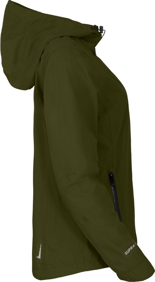 Bergson Regenjacke HELLI Damen Regenjacke, Netzfutter, 12000 mm Wassersäule, Kurzgrößen, dunke – Bild 3 von 5