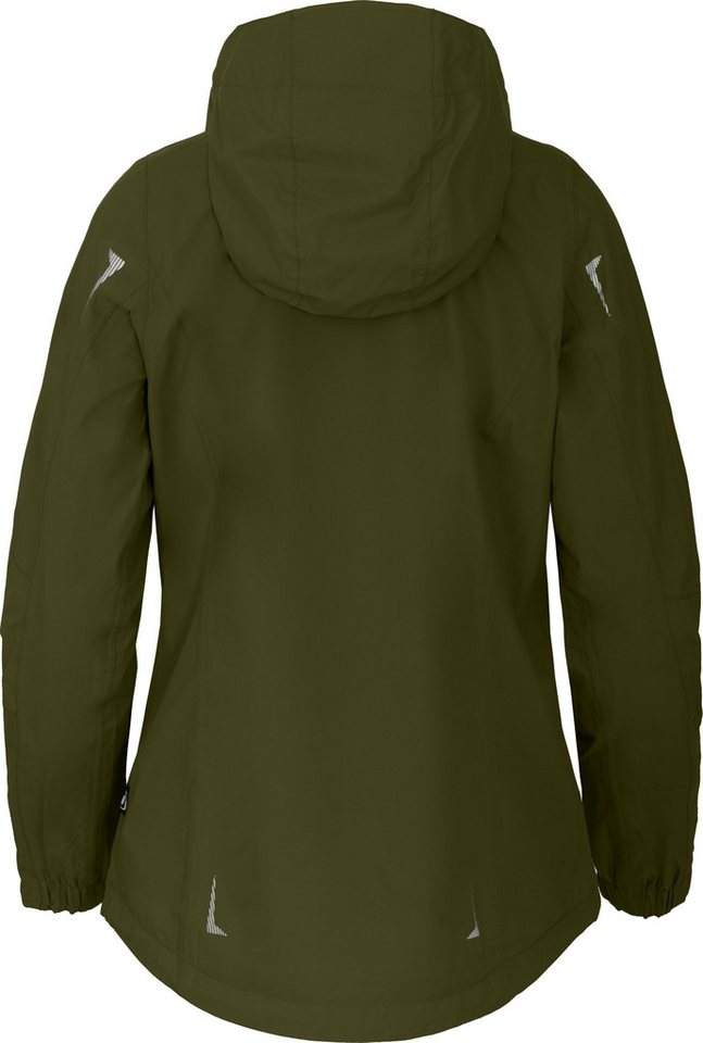 Bergson Regenjacke HELLI Damen Regenjacke, Netzfutter, 12000 mm Wassersäule, Kurzgrößen, dunke – Bild 4 von 5