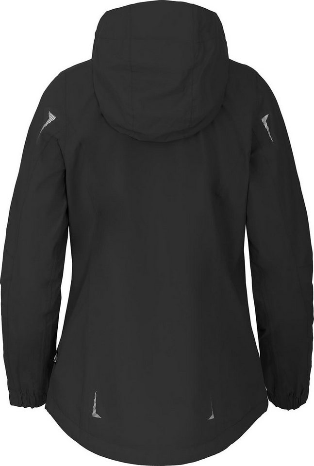 Bergson Regenjacke HELLI Damen Regenjacke, Netzfutter, 12000 mm Wassersäule, Normalgrößen, sch – Bild 4 von 5