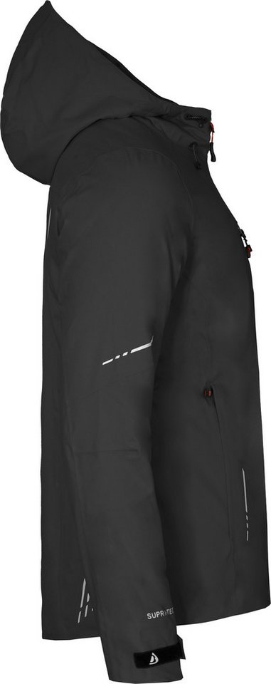 Bergson Regenjacke SKIEN THERMO Herren Regenjacke, leicht wattiert, recycelt, 20000 mm Wassersäule, N – Bild 3 von 5