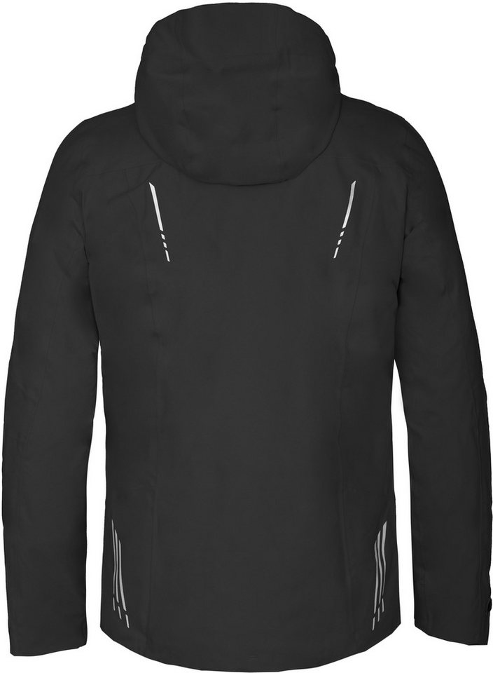 Bergson Regenjacke SKIEN THERMO Herren Regenjacke, leicht wattiert, recycelt, 20000 mm Wassersäule, N – Bild 4 von 5
