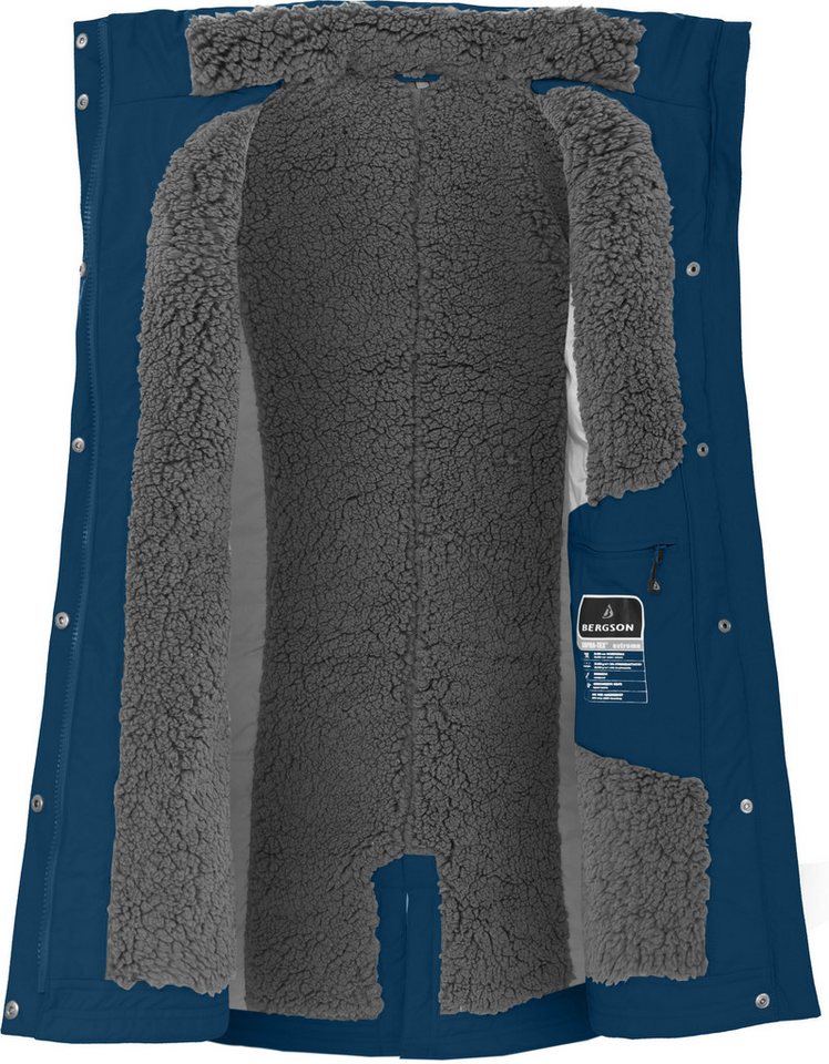 Bergson Winterjacke TORNIO Damen Wintermantel, Teddy Futter, warm wattiert, 20000 mm Wassersäule – Bild 5 von 5