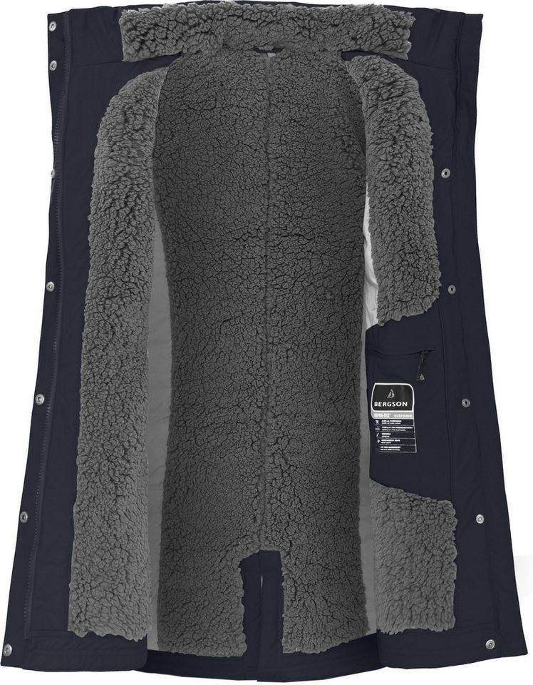 Bergson Winterjacke TORNIO Damen Wintermantel, Teddy Futter, warm wattiert, 20000 mm Wassersäule – Bild 5 von 5