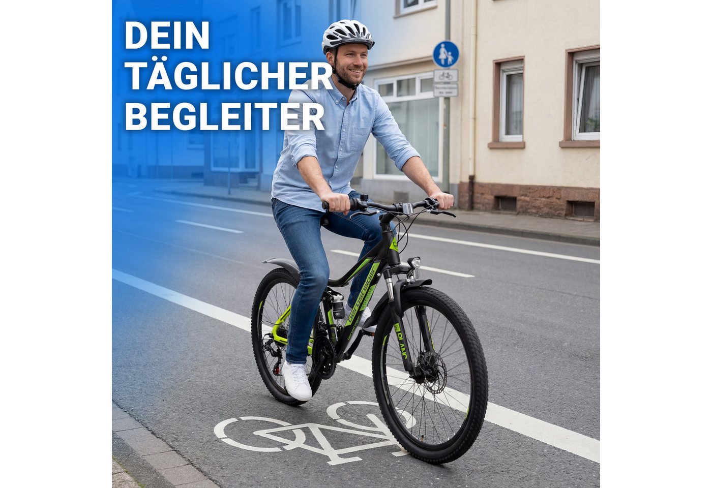 bergsteiger Kinderfahrrad Broome 24, 26 Zoll, Damen, Herren, Mountainbike, 21 Gang Shimano Shimano Tourney Schaltung Schaltwerk, Kettenschaltung, Scheibenbremse – Bild 4 von 5